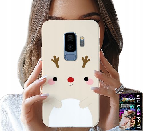 ETUI DO SAMSUNG GALAXY S9 PLUS - RENIFEREK, RENIFER, ŚWIĄTECZNE WZORY na Arena.pl