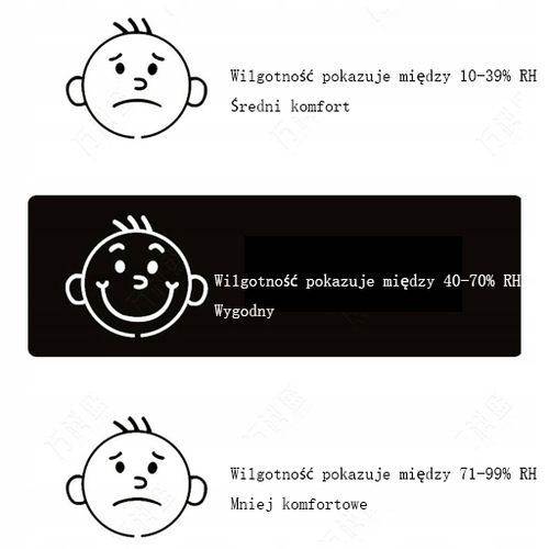 TERMOMETR CYFROWY ELEKTRONICZNA STACJA POGODY HIGROMETR POKOJOWY 4 na Arena.pl