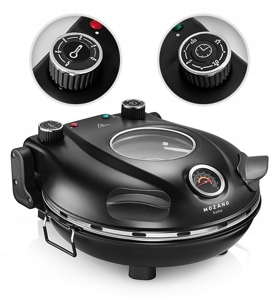 PIEC DO PIZZY KAMIENNY 420°C MOZANO 2 ŁOPATKI 1200W FORMA NOŻYK + PRZEPISY zdjęcie 2