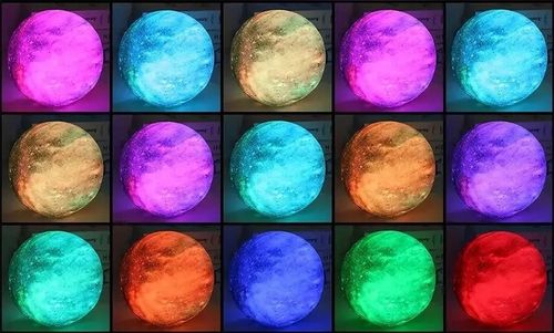 KSIĘŻYCOWA LAMPKA NOCNA LED - DO SYPIALNI NA BIURKO PLANETA KSIĘŻYC PREZENT na Arena.pl