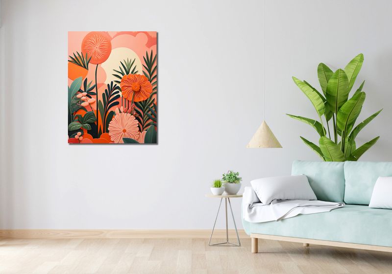 Obraz 70x90cm Koralowy Ogród zdjęcie 2