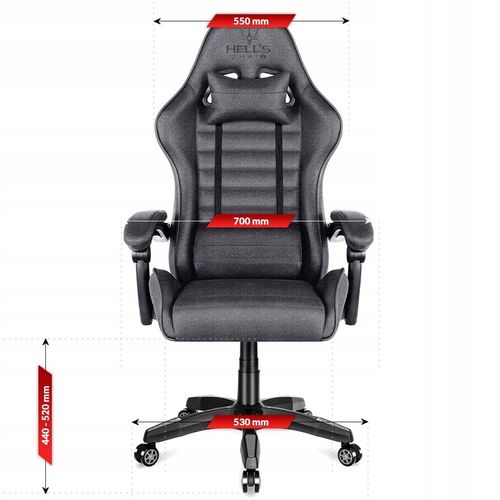 FOTEL GAMINGOWY DLA GRACZA BIUROWY HELL'S na Arena.pl
