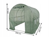 FOLIA OGRODNICZA NA TUNEL OGRODOWY FOLIOWY SZKLARNIE NAMIOT FOLIAK UV 2x3