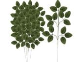 12x liść sztuczne liście gałązki na stroik róża