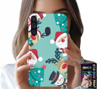 ETUI DO SAMSUNG GALAXY A21 - MIKOŁAJ, RENIFER BAŁWAN ŚWIĄTECZNE WZORY