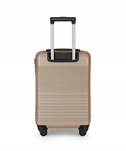 Walizka Kabinowa Podróżna Na Kółkach Twarda PUCCINI Szampańska ABS028C-6C na Arena.pl