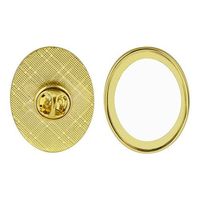 Pins owalny złoty Sublimacja Termotransfer