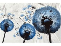 60CM 40CM OBRAZ ŚCIENNY DMUCHAWCE NIEBIESKIM KOLORZE DRUK PŁÓTNO RAMA