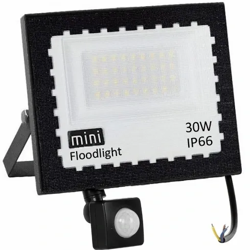 HALOGEN LED 30W NAŚWIETLACZ SLIM CZUJNIK RUCHU ZEWNĘTRZNY DO MAGAZYNU zdjęcie 1