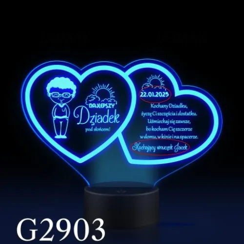 Prezent Dzień Babci i Dziadka Statuetka lampka LED na Arena.pl