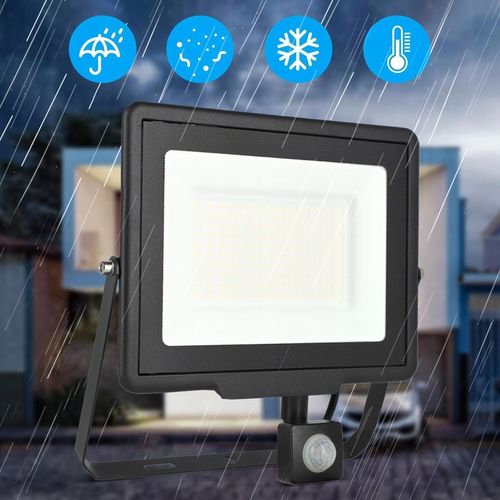 Naświetlacz LED Halogen 100W Reflektor Lampa Zewnętrzna Czujnik Ruchu na Arena.pl