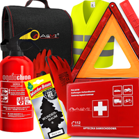 GAŚNICA 1KG APTECZKA KAMIZELKA TORBA TRÓJKĄT RĘKAWICE WUNDER BAUM ZESTAW