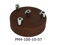 Podsufitka metalowa 4 otwory 100mm rdza naturalna + chrom