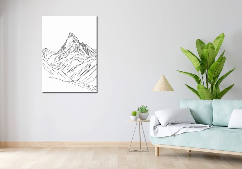 Obraz 70x100cm Górski Szkic zdjęcie 2