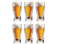 Szklanki Kufle Termiczne do Piwa Pokale 500ml 6 sztuk