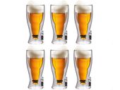 Szklanki Kufle Termiczne do Piwa Pokale 500ml 6 sztuk