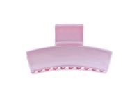 Francuska klamra do włosów różowa 3x6 cm