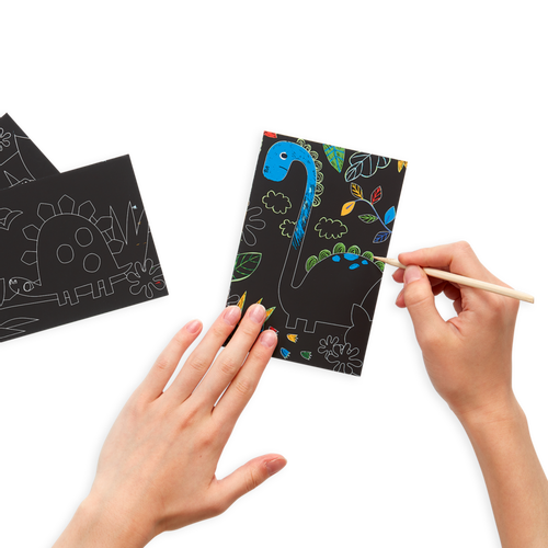 Zdrapywanki Mini Scratch & Scribble - Dinozaury na Arena.pl
