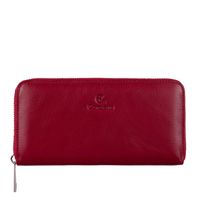 Czerwony Portfel Damski ze Skóry Licowej – Elegancja i Niezawodna Funkcjonalność PD090s165 RFID