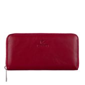 Czerwony Portfel Damski ze Skóry Licowej – Elegancja i Niezawodna Funkcjonalność PD090s165 RFID