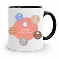 Kubek Czarny Dla Przyjaciela My Best Friend Z Nadrukiem Ze Zdjęciem