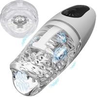 Masturbator Sex Maszyna Dla Mężczyzn, Ruchome Usta Z Wibratorem