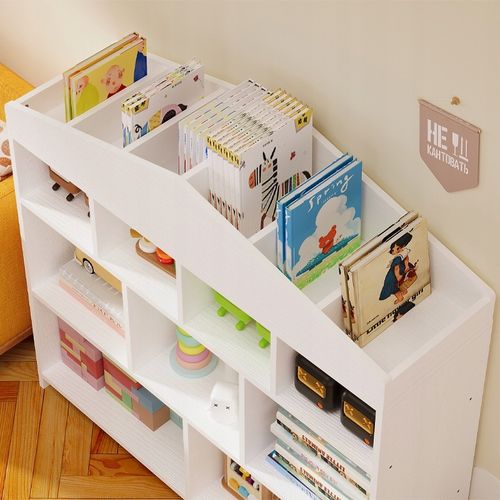 Weißes Kinderregal für Spielzeug und Bücher na Arena.pl
