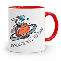 Dla Dyrektora Kubek Czerwony Nie Z Tej Ziemi Z Nadrukiem Ze Zdjęciem