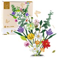 ZESTAW KLOCKI KONSTRUKCYJNE BUKIET KWIATY KOLOROWE