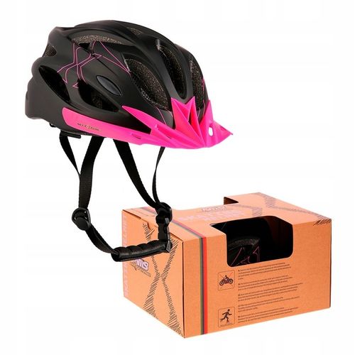 Kask Rowerowy Na Rower Regulowany Wentylowany Z Daszkiem In-mold 58-61 cm na Arena.pl