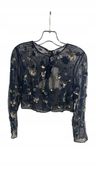 TED BAKER CROPPED JACKET NAVY 36