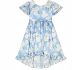 Sukienka dziecięca MONSOON w kwiaty niebieska r6 lat