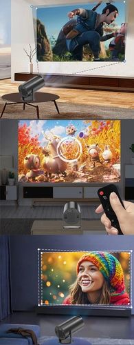 PRZENOŚNY PROJEKTOR OBROTOWY RZUTNIK GŁOŚNIK ANDROID SMART TV WIFI na Arena.pl