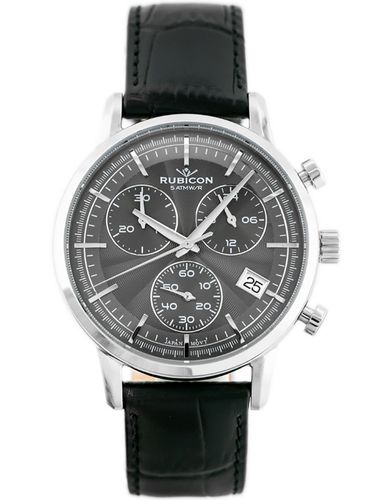 RUBICON RNCD99 - CHRONOGRAF (zr097a) black na Arena.pl