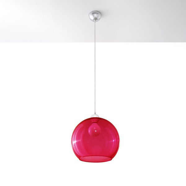Lampa wisząca BALL czerwona zdjęcie 2