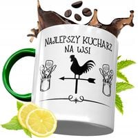 Kubek Zielony Dla Kucharza Idealny Prezent Z Nadrukiem Ze Zdjęciem