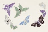 Plakat 30x20cm Butterfly 12, Sekka Japoński Vintage do Salonu