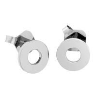 SREBRNE KOLCZYKI KÓŁECZKA Z DZIURKĄ NA SZTYFT SREBRO PRÓBY 925