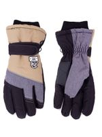 Rękawiczki narciarskie chłopięce pięciopalczaste Ski school 18 YOCLUB