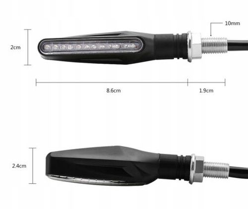 KIERUNKOWSKAZY DYNAMICZNE 12 LED PŁYWAJĄCE 12V 4 SZT na Arena.pl