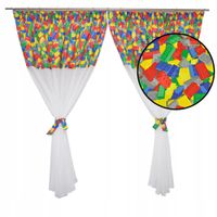 Firana dziecięca chłopięca KLOCKI jak LEGO 300x160