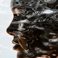 Plakat 70x70cm Wodniste Odbicie Swojego Ja