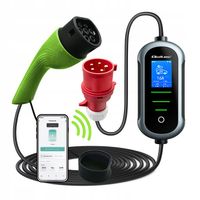 Ładowarka Qoltec do samochodu elektrycznego EV z regulacją 2w1 typ2 | 22kW