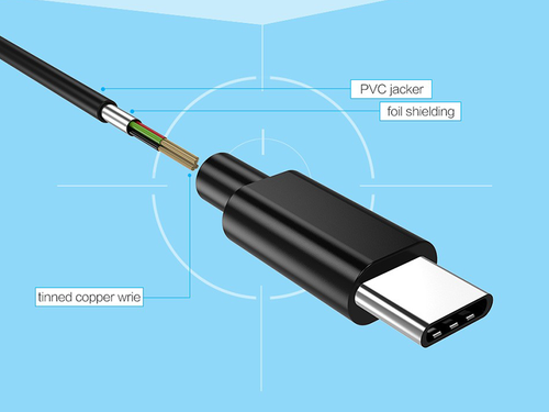 Kabel Choetech usb - usb-c typ C 2.0 biały na Arena.pl