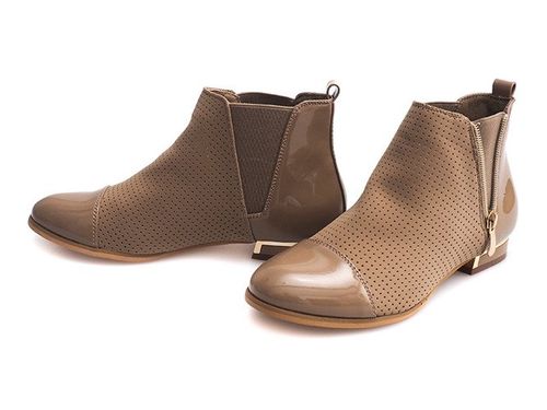 AŻUROWE BOTKI 60865-2 KHAKI 36 na Arena.pl