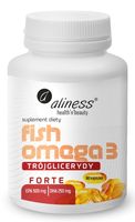 Aliness Fish Omega 3 FORTE Trójglicerydy 500/250mg 90 kaps ODPORNOŚĆ Serce