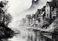 Plakat 59,4x42cm Mglisty Refleks