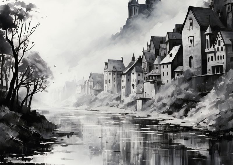 Plakat 59,4x42cm Mglisty Refleks zdjęcie 1