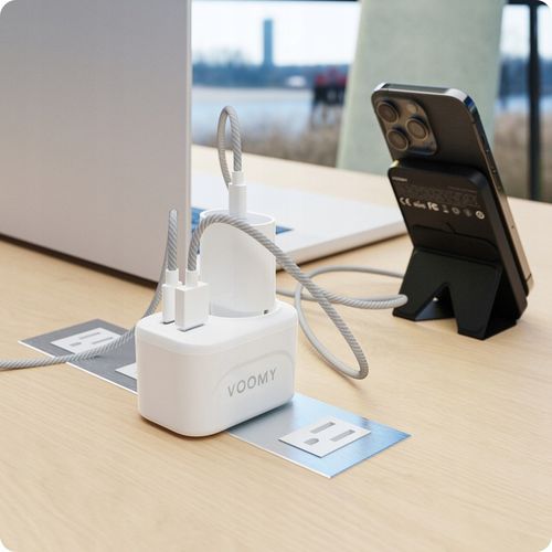 VOOMY Uniwersalna Przejściówka Gniazda USA EU Ładowarka USB i USB-C na Arena.pl