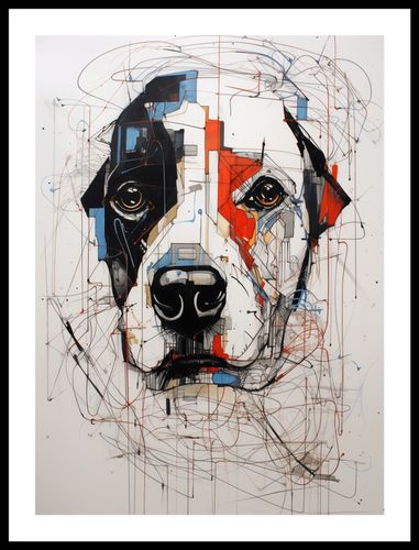 Plakat 40x55cm Przyrysowany Psiak na Arena.pl